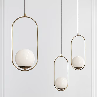 Modern small chandelier metal small chandelier 3d model