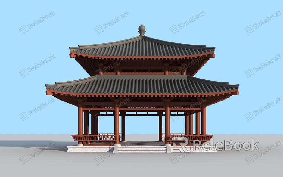 Ancient Chinese Pavilion model