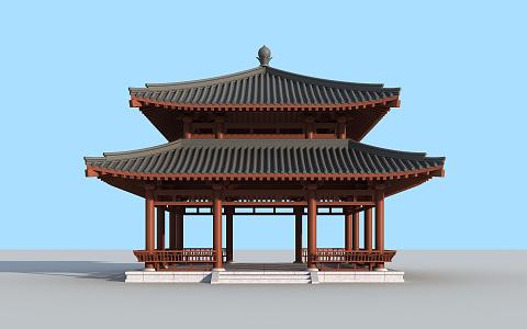 Ancient Chinese Pavilion 3d model