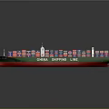 China Shipping Line Container Ship Model Featuring Colorful Containers And Green Red Hull