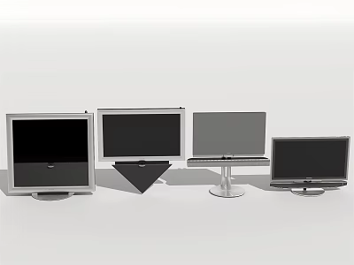 Modern computer audio and video appliances computer display screen 3d model