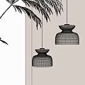 Bedside chandelier 3d model