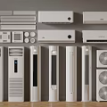 Various Types Of Air Conditioner Units Including Wall Mounted And Floor Standing Models