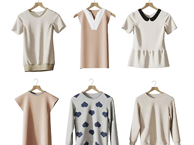 Modern clothes 3d model
