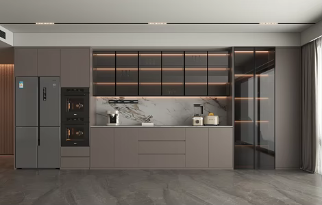 Modern Wine Cabinet 3d model