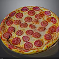 Delicious Round Pizza With Fresh Tomato Toppings Melted Cheese And Golden Crust