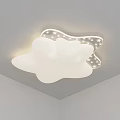 Cloud Shaped Ceiling Light with Star Accents for Children's Bedroom Decor