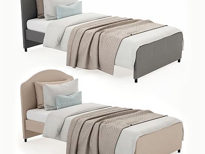 Modern Single Bed Fabric Single Bed model