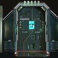 Science Fiction Gate Technology Gate Mechanical Gate 3d model