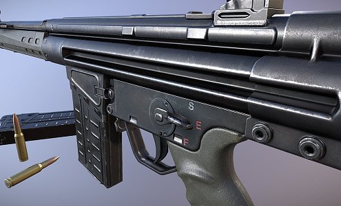 The G3A3 Rifle 3d model