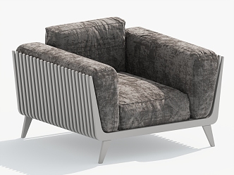 Quiet Single Sofa Leisure Chair Single Chair 3d model