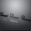 Hardware Tools Metal Cabinet Handles with Shiny Chrome Plated Finish for Furniture