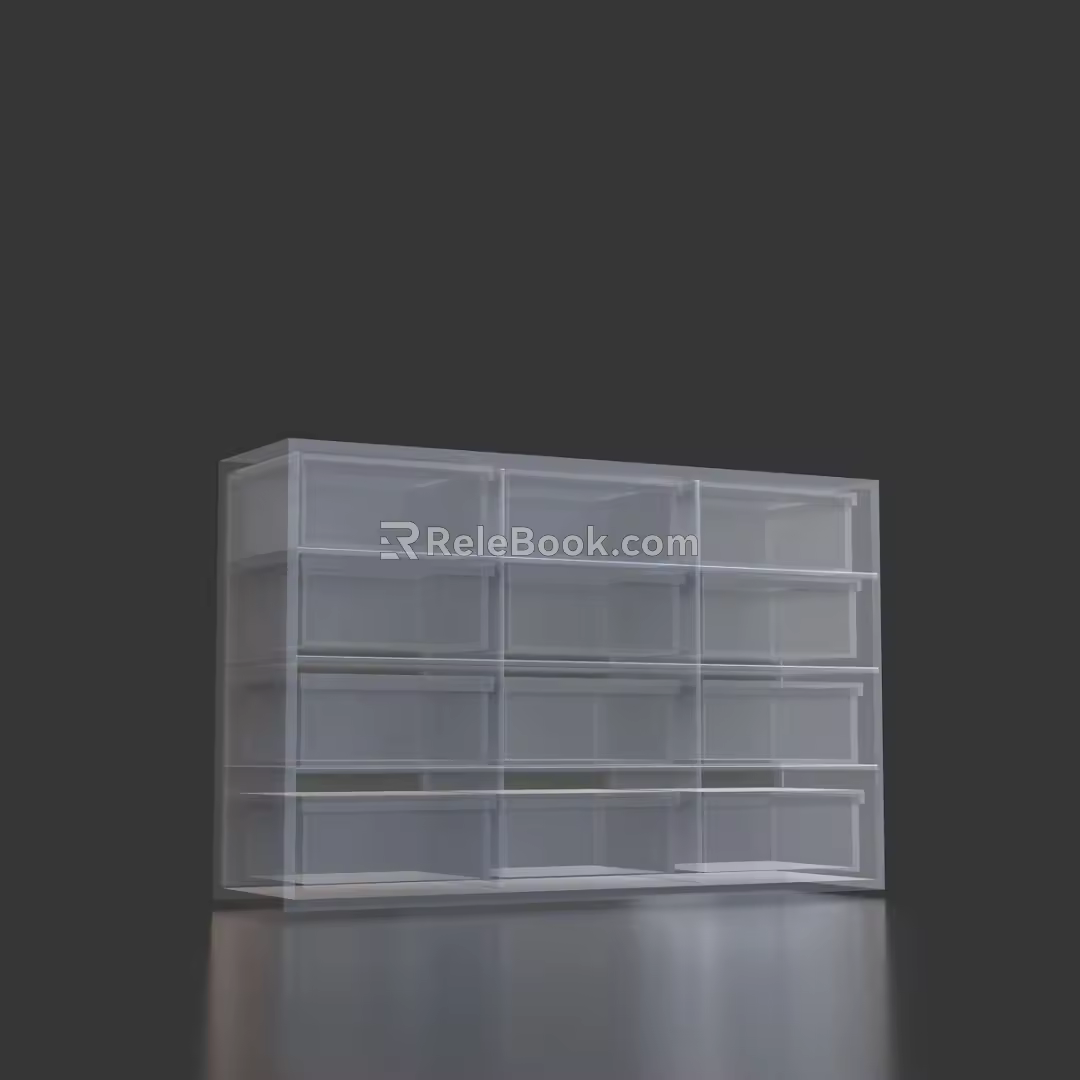 Transparent Storage Box Storage Box Storage Box Plastic Storage Box 3d model
