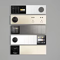 Modern Key Switch Key Switch Panel Display Smart Screen Smart Switch Home Switch Key Panel 3d model