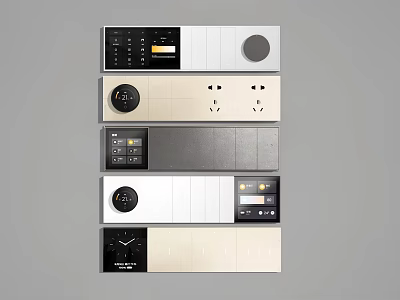 Modern Key Switch Key Switch Panel Display Smart Screen Smart Switch Home Switch Key Panel 3d model