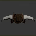 Game Movie Character In Cowboy Hat Brown Vest White Shirt Bullet Belt And Boots