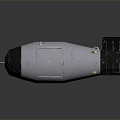 modern missile bomb airborne missile shipborne missile 3d model