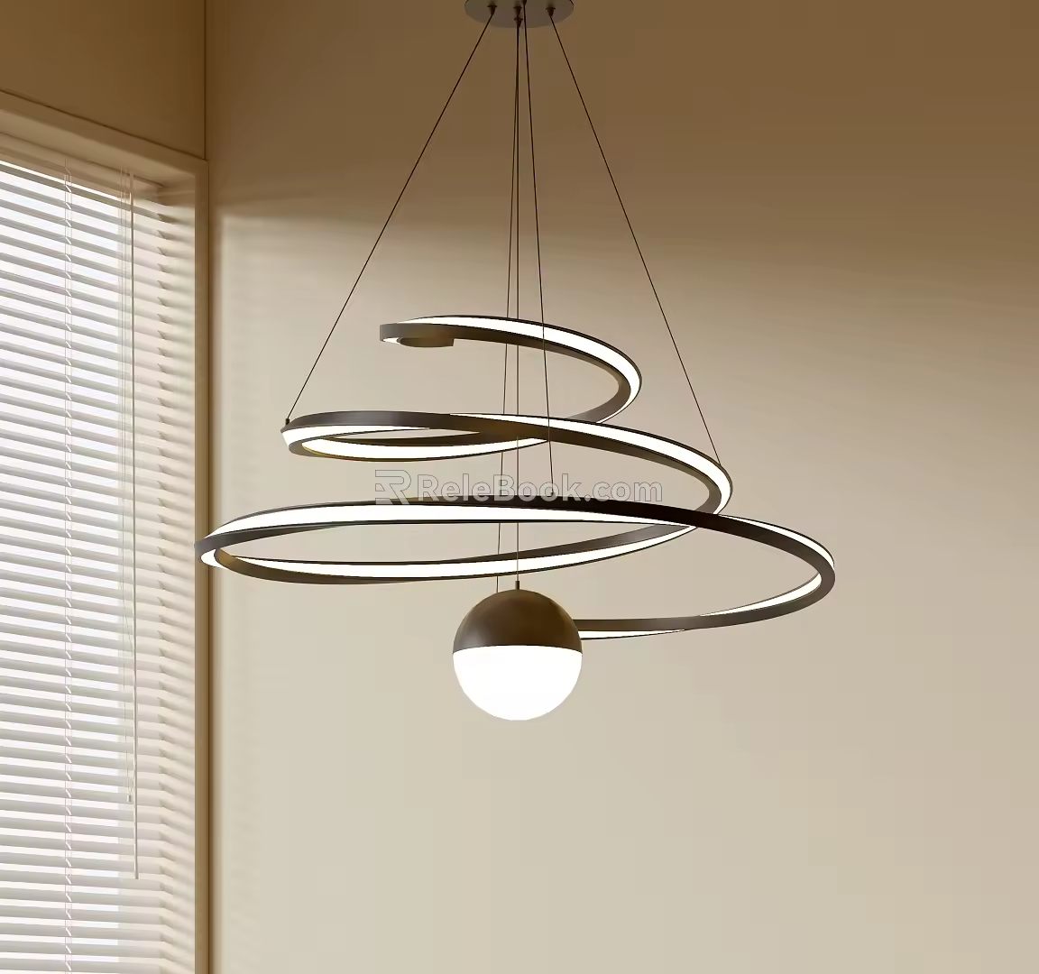Modern Minimalist Chandelier Nordic Style Chandelier Mediterranean Style Chandelier Study Lamp Combination Dining Room Lamp 3d model