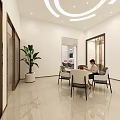 Modern Bank Lobby Interior With Red And Black Seating White Walls And Green Plants