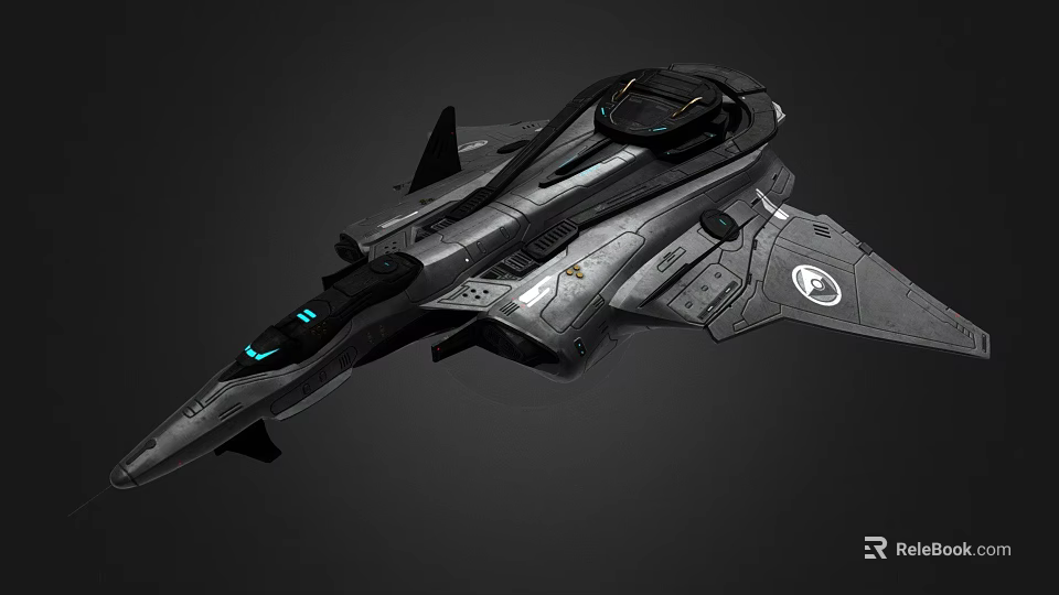 Advanced Sleek Fighter Jet With Aerodynamic Design Cockpit And Gray Body Details 3d model 