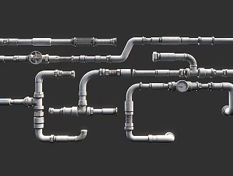 Industrial LOFT Pipe 3d model
