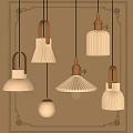 Pendant lamp combination 3d model