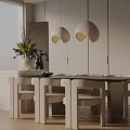 Modern table combination 3d model