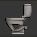 Modern Ceramic Toilet With Standard Tank And Comfortable Seat For Bathroom