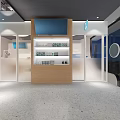 Modern Dental Clinic Interior With Dental Chair Surgical Lamp Computer Wooden Cabinets And Painting