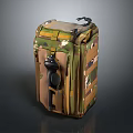 Camouflage Hard Shell Suitcase with Telescopic Handle and Rolling Wheels for Travel