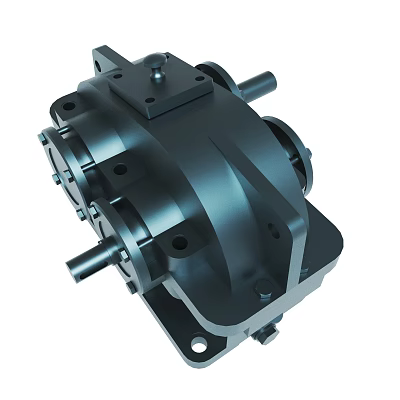 Heavy Duty Industrial Black Metal Mechanical Component With Precision Engineered Structure 3d model