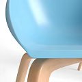Modern Office Chairs In White Black Blue Gray With Wooden And Metal Legs Design
