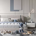 Modern Kids Room Interior Design With Bed Shelves Toys And Rug