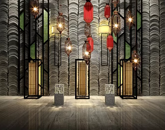 Lamp combination 3d model