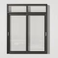 Modern Black Frame Sliding Window With Double Glass Panels And Smooth Operation Design