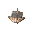 Futuristic Cosmic Spaceship Featuring Metallic Exterior Illuminated Elements And Streamlined Design For Interstellar Travel