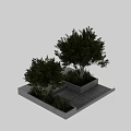 Modern Garden Landscape Design With Lush Trees Steps And Paved Ground