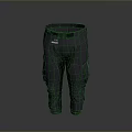 Practical Dark Daily Wear Pants With Multiple Pockets And Adjustable Belt Design 3d model