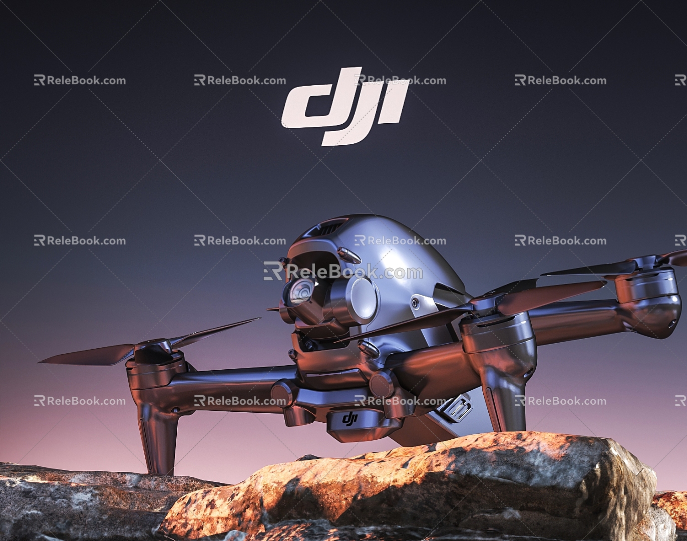 UAV DJI aircraft aircraft reconnaissance aircraft 3d model