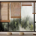 New Chinese-style roller shutter 3d model
