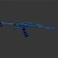 Modern Tactical Rifle Design With Green Handguard Black Stock And Barrel