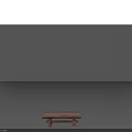 Rustic Wooden Dining Table Set With Plank Top And Stacked Log Legs Design