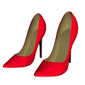 Pink Glossy High Heels Featuring Pointed Toe And Stiletto Heels
