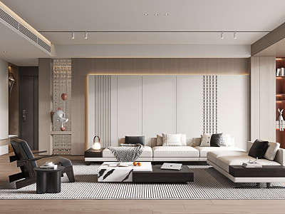 modern living room model