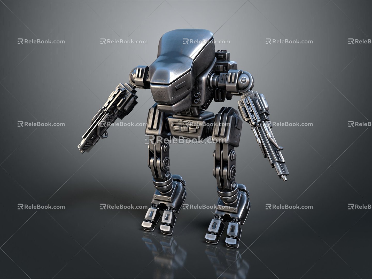 Modern Robot Mech Warrior Machine Battlearm Mechanical Battlearm Machine Warrior 3d model