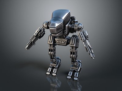 Modern Robot Mech Warrior Machine Battlearm Mechanical Battlearm Machine Warrior 3d model