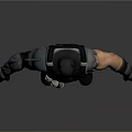Man Wearing Batman Costume With Armored Suit Bat Symbol And Tactical Gear