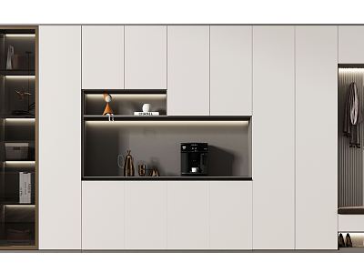 Modern Shoe Cabinet Shoe Cabinet Wine Cabinet model