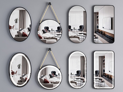 Modern Mirror Decorative Mirror model