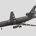 Gray Passenger Aircraft With Wing Mounted Engines And Tail Logo Design Features 3d model